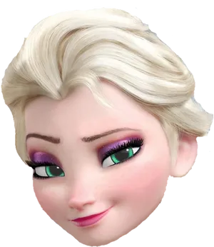 Frozen Elsa Portrait PNG Image