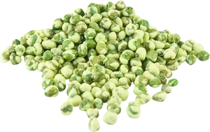 Frozen Green Peas Pile PNG Image