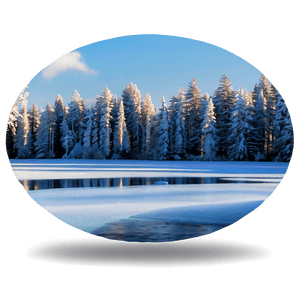 Frozen Lake Scenery PNG 3 PNG image with transparent background