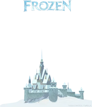 Frozen Movie Castle Silhouette PNG Image