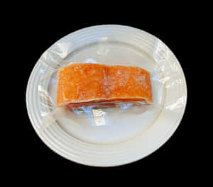 Frozen Salmon Filleton Plate PNG with transparent background