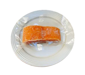 Frozen Salmon Filleton Plate PNG Image