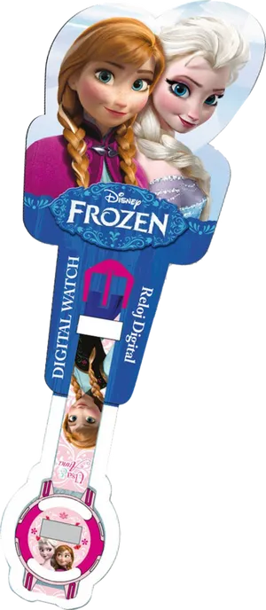 Frozen Sisters Anna Elsa Watch Promotion PNG Image