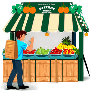 Fruit Shop Stall PNG mrd PNG image with transparent background