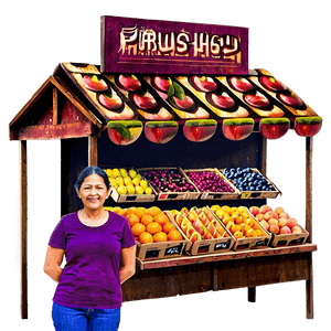 Fruit Shop Stall PNG thh PNG image with transparent background