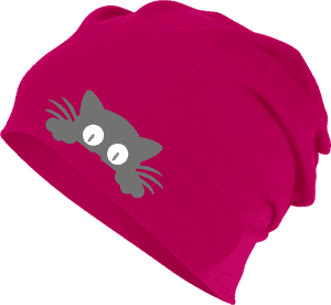 Beanie With Reflective Cat Print Who`s There - Beanie, HD Png Download PNG image with transparent background