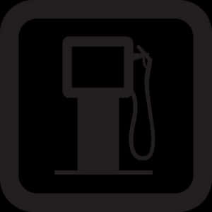 Fuel Pump Icon Silhouette PNG image with transparent background