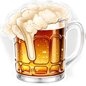 Full Beer Mug Illustration Png 12 PNG Image