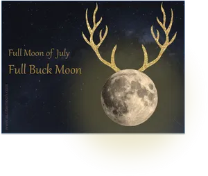 Full Buck Moon July PNG Image