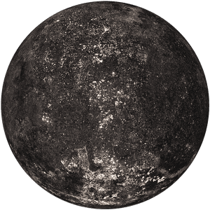 Full Moon Detailed Surface Texture PNG