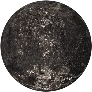 Full Moon Detailed Surface Texture PNG Image