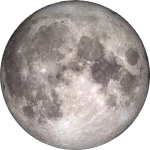 Full Moon Detailed View PNG Image