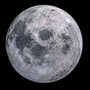 Full Moon Detailed View PNG image with transparent background