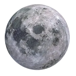 Full Moon Detailed View PNG Image