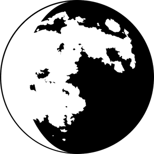 Moon Phase Symbol - Full Moon Black And White Clipart, HD Png Download PNG image with transparent background