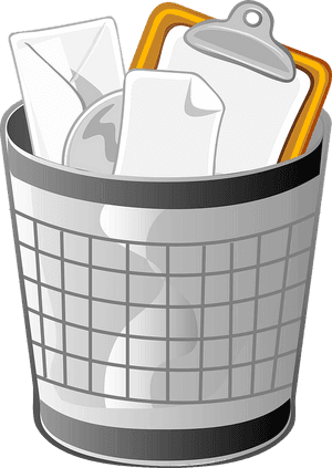 Safely Empty Trash On Mac Trash Bin - Trash Can Clip Art, HD Png Download PNG image with transparent background