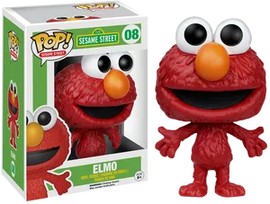 Funko Pop Elmo Sesame Street PNG Image