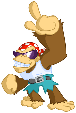 Funky Kong - Cartoon, HD Png Download PNG image with transparent background