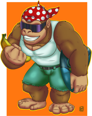 Funky Kong Fan Art, HD Png Download PNG image with transparent background
