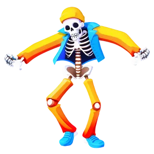 Funky Skeleton Dancing Clipart Png 06282024 PNG Image