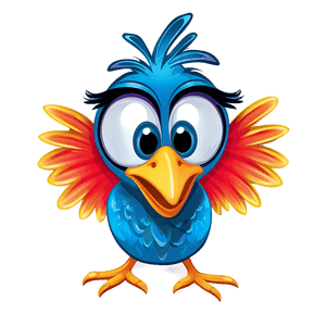 Funny Cartoon Bird PNG fus22 PNG