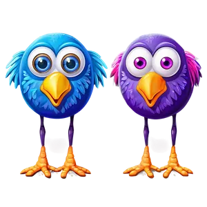 Funny Cartoon Bird Png Hjm PNG Image