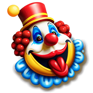 Funny Clown Emoji PNG  pdr21 PNG image with transparent background