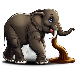 Funny Elephant Cartoon Png Ryc66 PNG Image