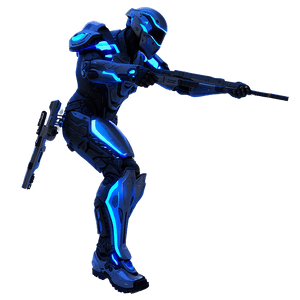 Futuristic Action Warrior PNG xhn38 PNG with transparent background