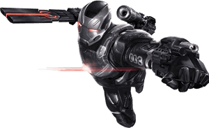 War Machine By Cptcommunist-d9v8wg7 - Iron Man War Machine Guns, HD Png Download PNG with transparent background
