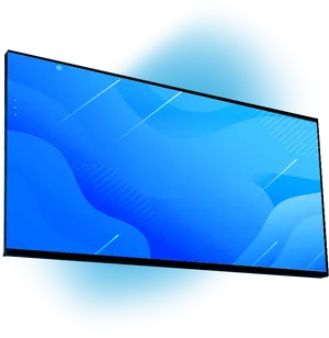 Futuristic Blue Screen Design PNG Image