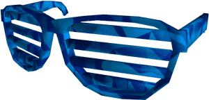 Blue Sparkle Time Shutter Shades - Goggles, HD Png Download PNG with transparent background