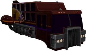 Futuristic Bus Design PNG Image