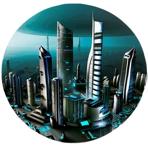 Futuristic Chaos City Png 32 PNG Image