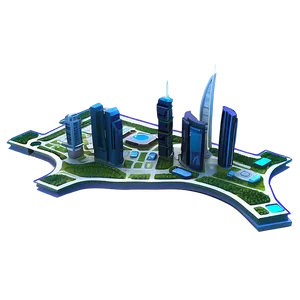 Futuristic City Map Png 06242024 PNG Image