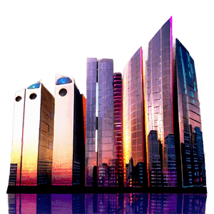Futuristic Cityscape Visualization PNG 31 PNG