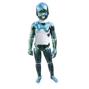 Futuristic Cyborg Character PNG Image