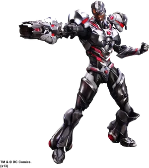 Futuristic_ Cyborg_ Pose.png PNG Image