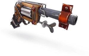 Futuristic Hand Cannon Concept PNG Image