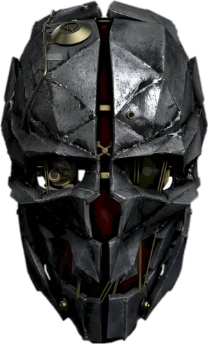 Futuristic_ Metallic_ Mask_ Design PNG Image