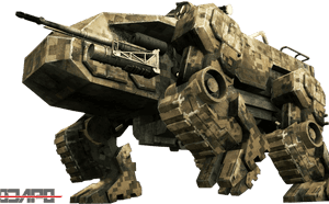 Futuristic Military Mech Walker PNG