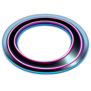 Futuristic Neon Circle PNG 06112024 PNG with transparent background
