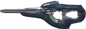 Futuristic Plasma Rifle Design PNG Image