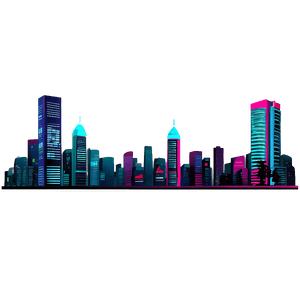 Futuristic Pop Cityscape PNG 06242024 PNG image with transparent background