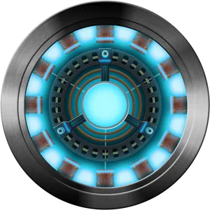 Futuristic Reactor Core Design PNG Image