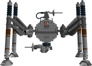 Futuristic Robot Design PNG Image