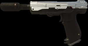 Futuristic Semmerling Pistol PNG image with transparent background