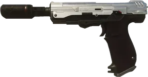 Futuristic Semmerling Pistol PNG Image