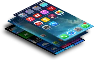 Futuristic Smartphone Concept PNG Image