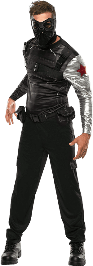 Adult Winter Soldier Costume - Winter Soldier Costume, HD Png Download PNG image with transparent background